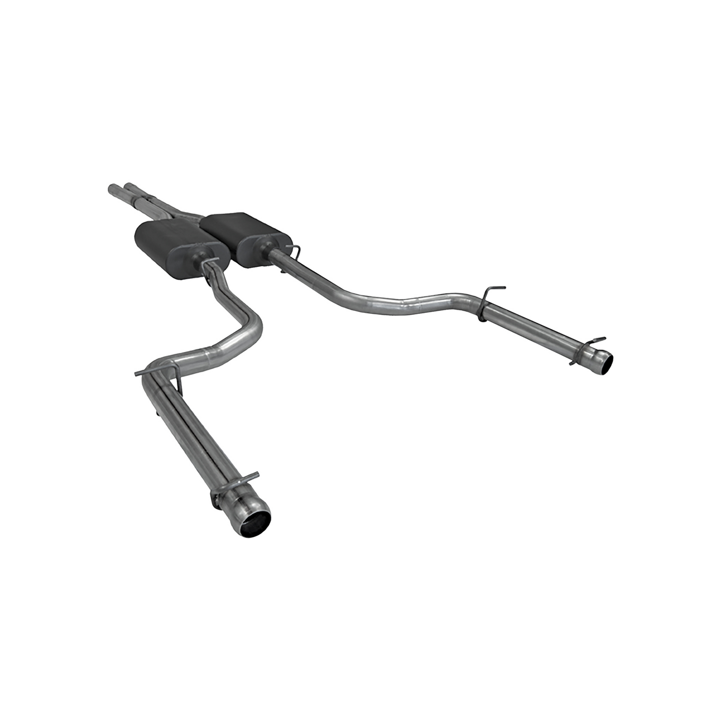American Thunder Cat-Back Exhaust System 2009-2014 Dodge Challenger Rt With 5.7L Hemi Engine Aggressive Sound Flowmaster