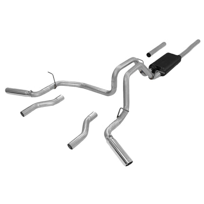 Force Ii Cat-Back Exhaust System Fits 2007*-2013 GM (*Not Classic Body) Silverado/Sierra 1500 With The 5.3L Engines Moderate Sound Flowmaster