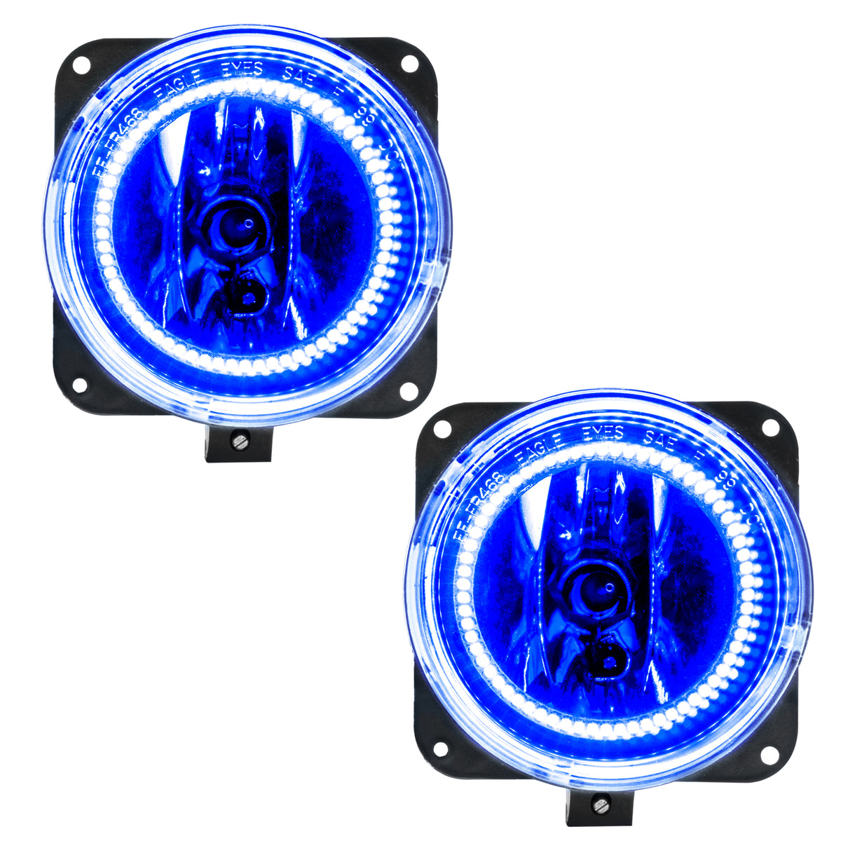 2002 Lincoln LS Pre-Assembled LED Halo Fog Lights - Blue