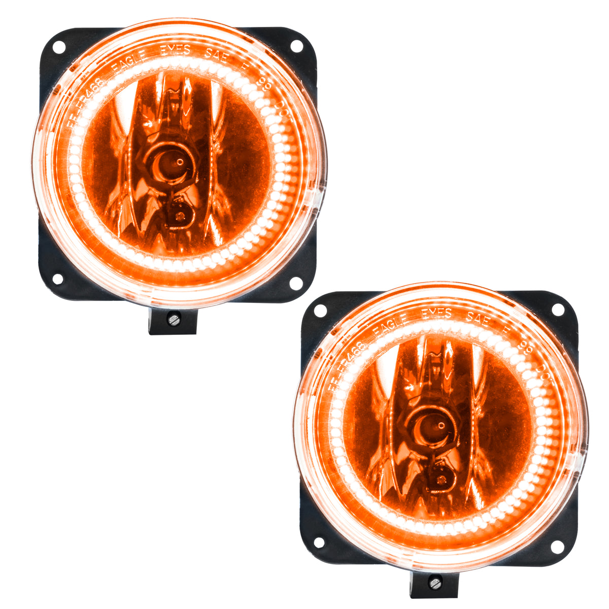 2002 Lincoln LS Pre-Assembled LED Halo Fog Lights - Amber