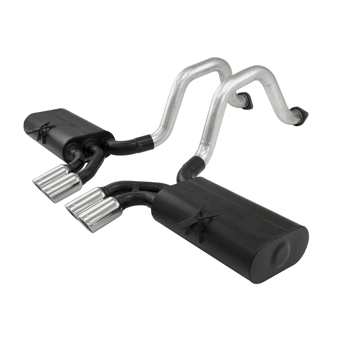 Force Ii Axle-Back Exhaust System 1997-2004 Chevrolet Corvette With 5.7L Engine 2.5 Inch Stainless Steel Moderate To Mild Sound Flowmaster