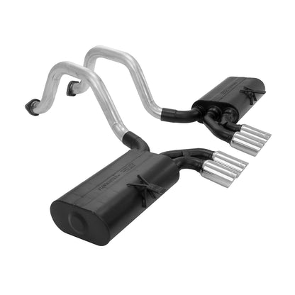 Force Ii Axle-Back Exhaust System 1997-2004 Chevrolet Corvette With 5.7L Engine 2.5 Inch Stainless Steel Moderate To Mild Sound Flowmaster