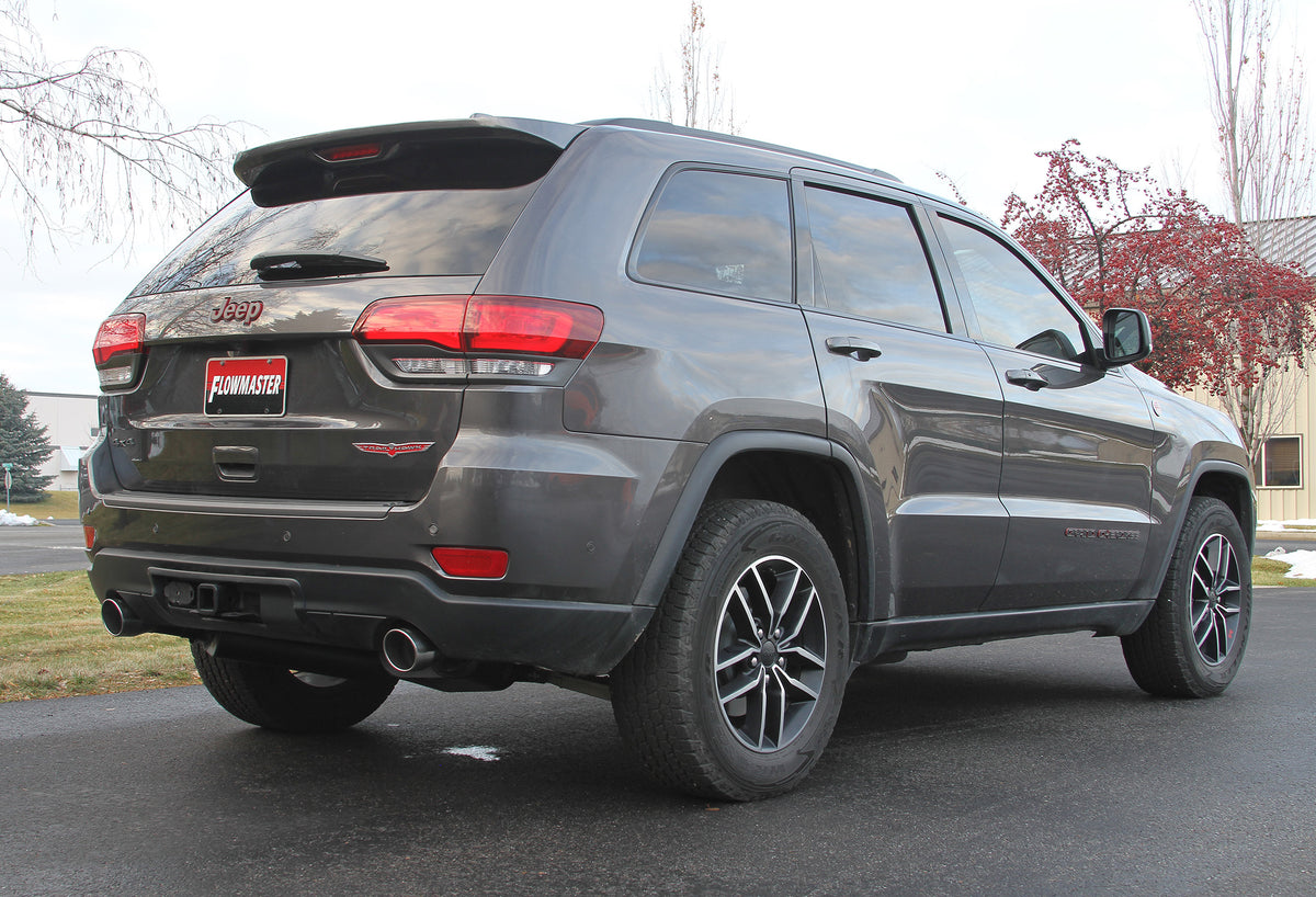 Force Ii Cat-Back Exhaust System Fits 2011-2021 Jeep Grand Cherokee 3.6, 5.7-Liter, Force Ii Cat-Back 2.5 Inch Stainless Steel Exhaust System, Dual Out Rear Exit Flowmaster