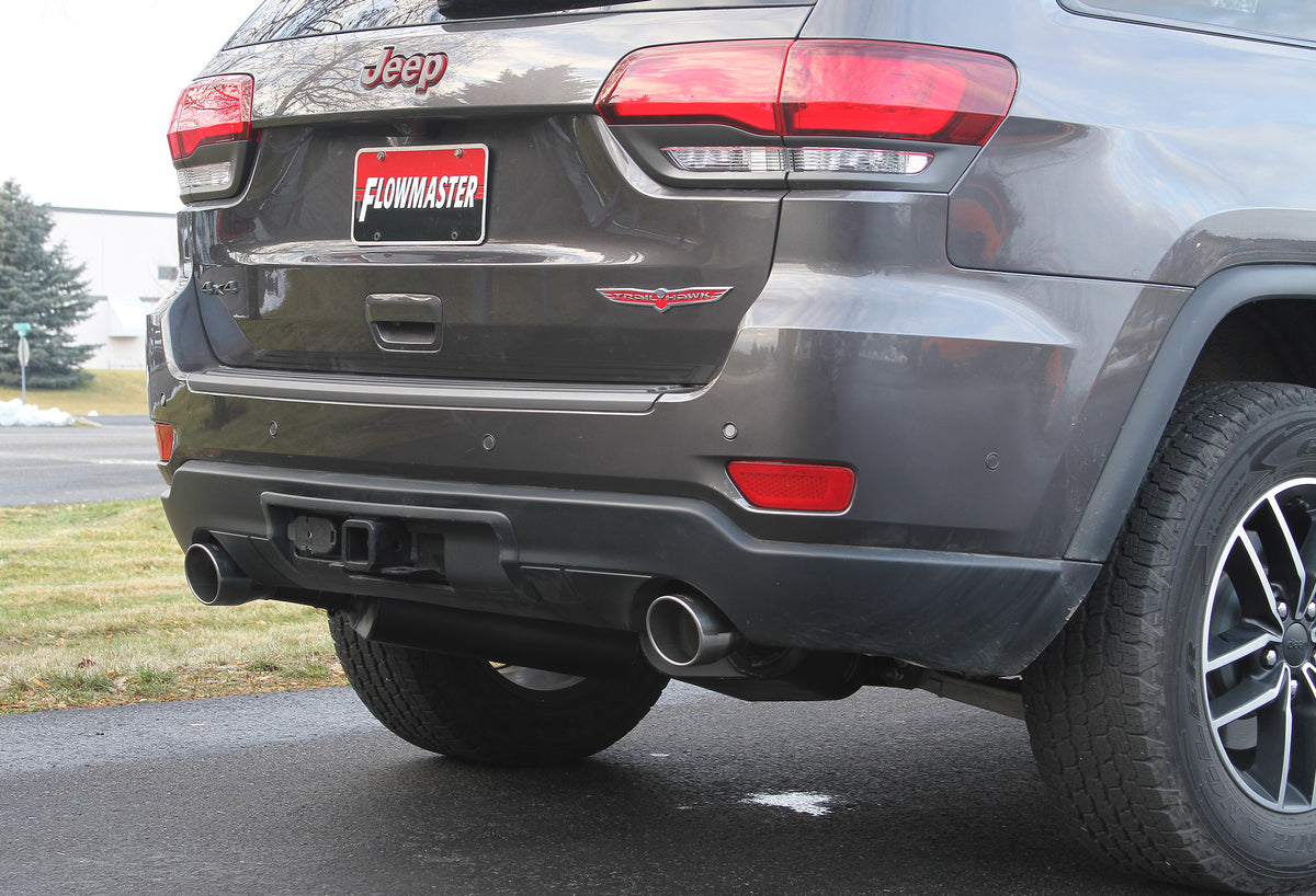 Force Ii Cat-Back Exhaust System Fits 2011-2021 Jeep Grand Cherokee 3.6, 5.7-Liter, Force Ii Cat-Back 2.5 Inch Stainless Steel Exhaust System, Dual Out Rear Exit Flowmaster