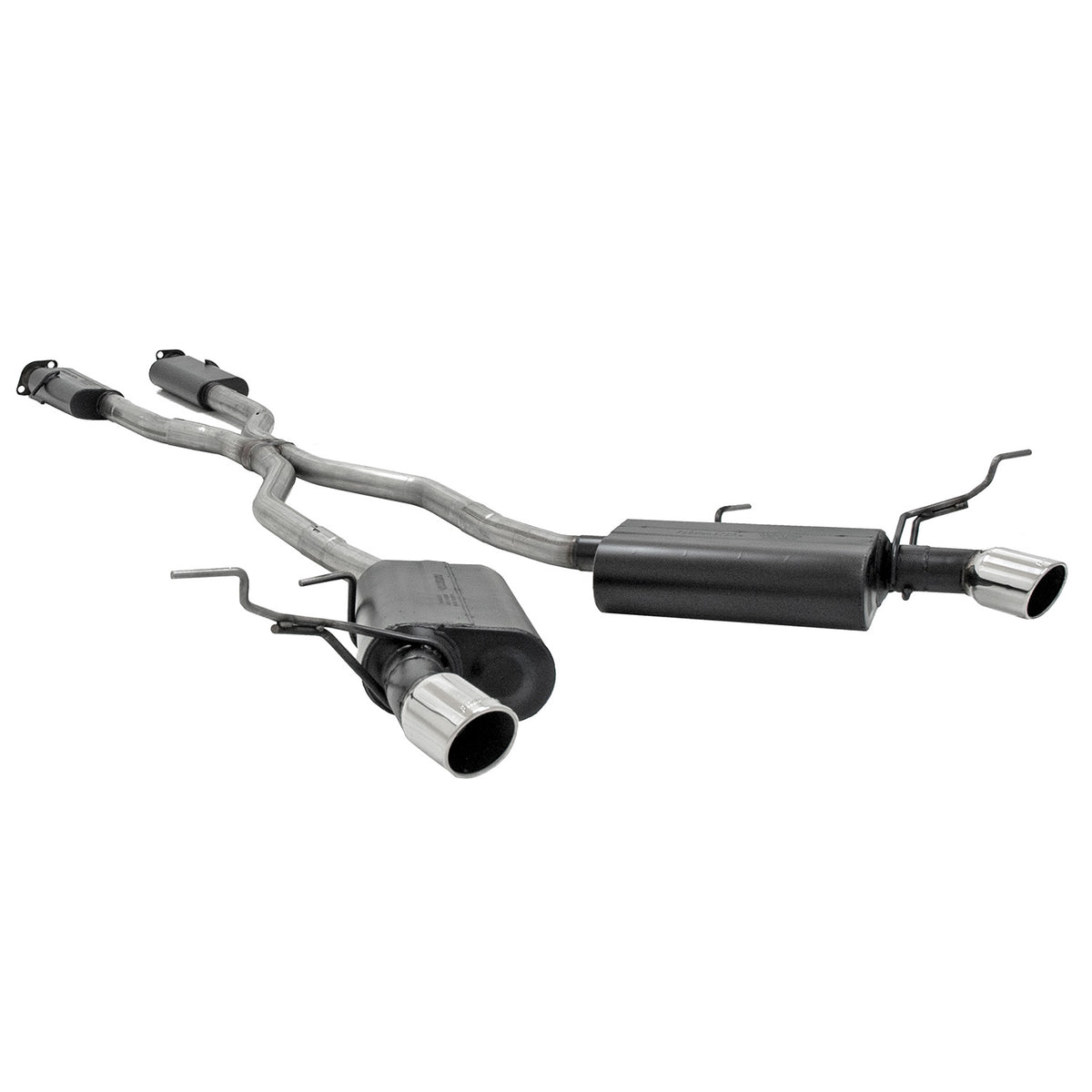 Force Ii Cat-Back Exhaust System Fits 2011-2021 Jeep Grand Cherokee 3.6, 5.7-Liter, Force Ii Cat-Back 2.5 Inch Stainless Steel Exhaust System, Dual Out Rear Exit Flowmaster