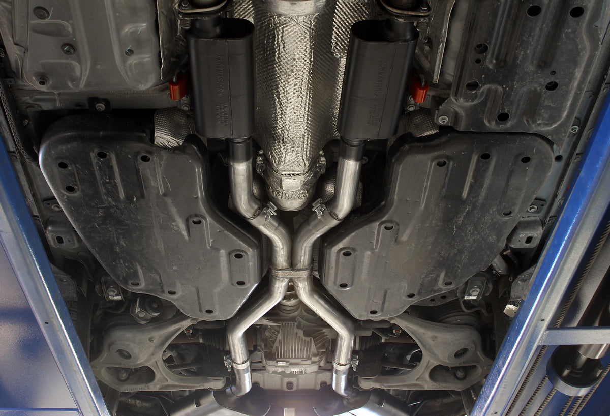 Force Ii Cat-Back Exhaust System Fits 2011-2021 Jeep Grand Cherokee 3.6, 5.7-Liter, Force Ii Cat-Back 2.5 Inch Stainless Steel Exhaust System, Dual Out Rear Exit Flowmaster
