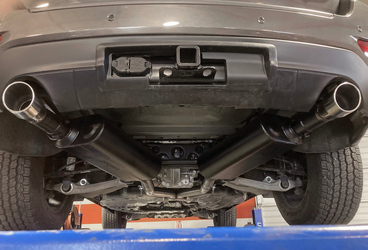 Force Ii Cat-Back Exhaust System Fits 2011-2021 Jeep Grand Cherokee 3.6, 5.7-Liter, Force Ii Cat-Back 2.5 Inch Stainless Steel Exhaust System, Dual Out Rear Exit Flowmaster