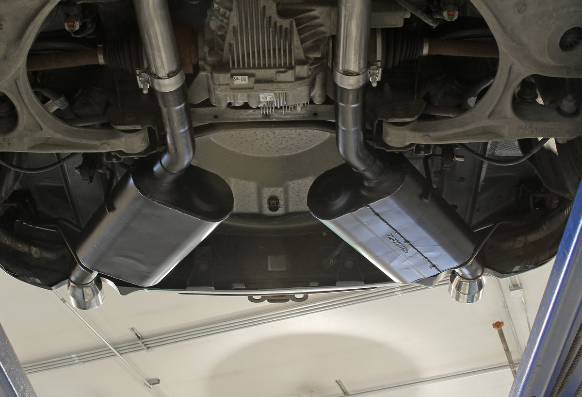 Force Ii Cat-Back Exhaust System Fits 2011-2021 Jeep Grand Cherokee 3.6, 5.7-Liter, Force Ii Cat-Back 2.5 Inch Stainless Steel Exhaust System, Dual Out Rear Exit Flowmaster