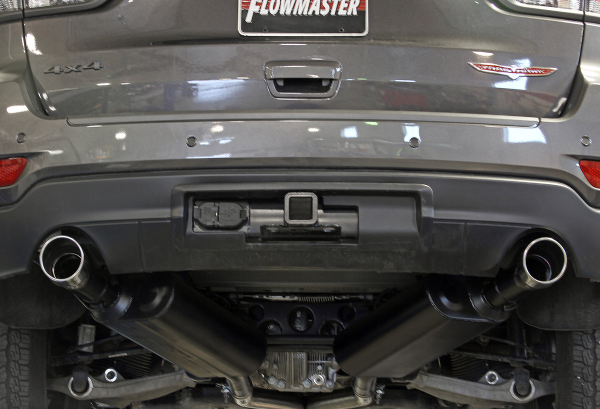 Force Ii Cat-Back Exhaust System Fits 2011-2021 Jeep Grand Cherokee 3.6, 5.7-Liter, Force Ii Cat-Back 2.5 Inch Stainless Steel Exhaust System, Dual Out Rear Exit Flowmaster