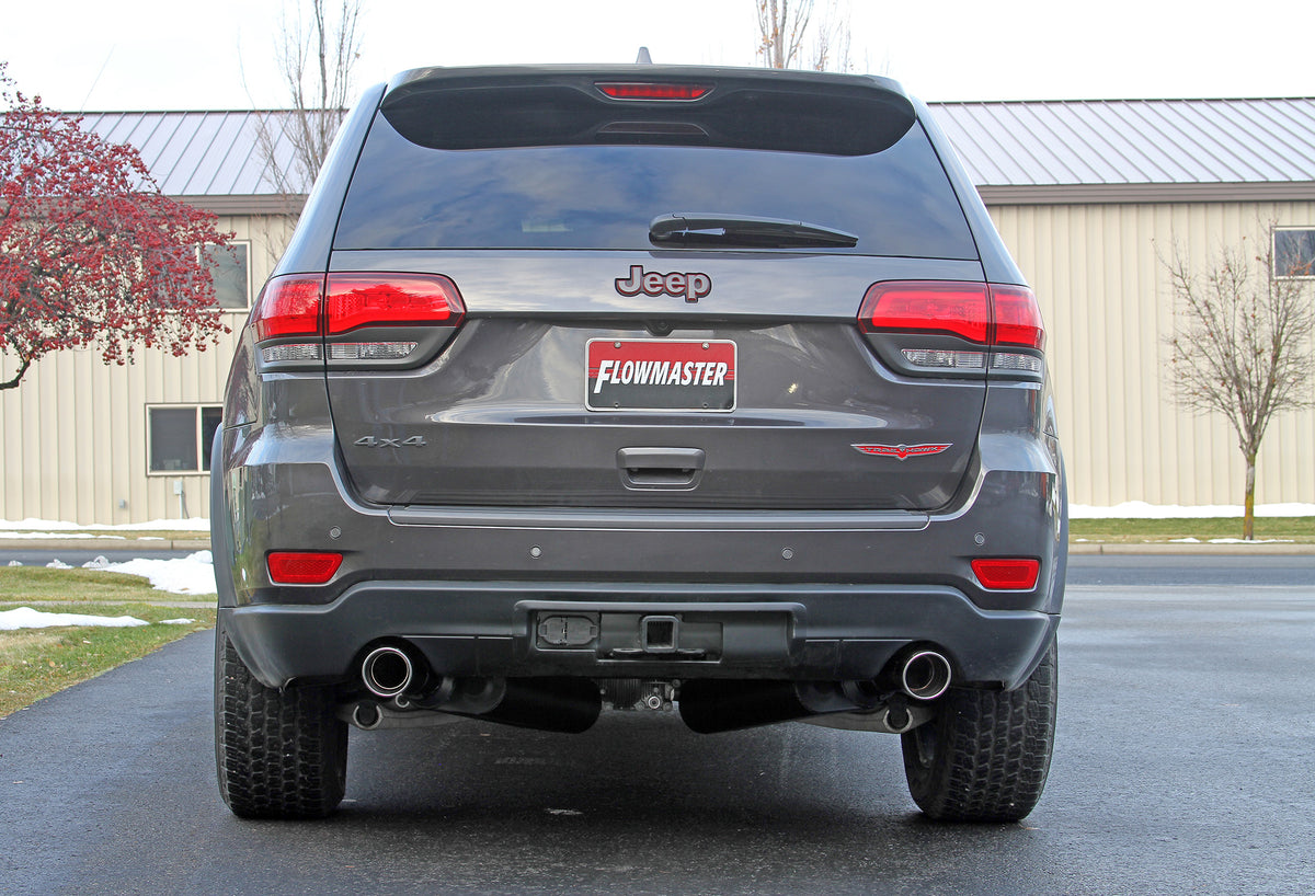 Force Ii Cat-Back Exhaust System Fits 2011-2021 Jeep Grand Cherokee 3.6, 5.7-Liter, Force Ii Cat-Back 2.5 Inch Stainless Steel Exhaust System, Dual Out Rear Exit Flowmaster