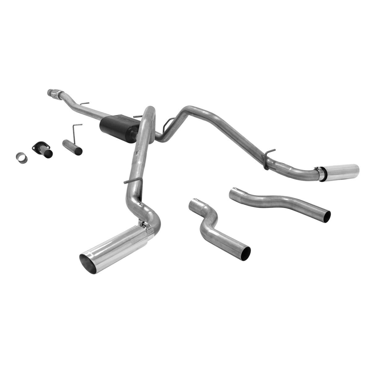 American Thunder Cat-Back Exhaust System Fits 2007-2013 Silverado/Sierra 1500 With 5.3L Engine Aggressive To Moderate Sound Flowmaster