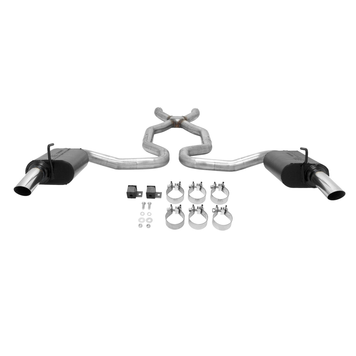 Force Ii Crossmember-Back Exhaust System Fits 1968-1969 Chevrolet Corvette Stingray With V8 Engines Moderate Sound Flowmaster