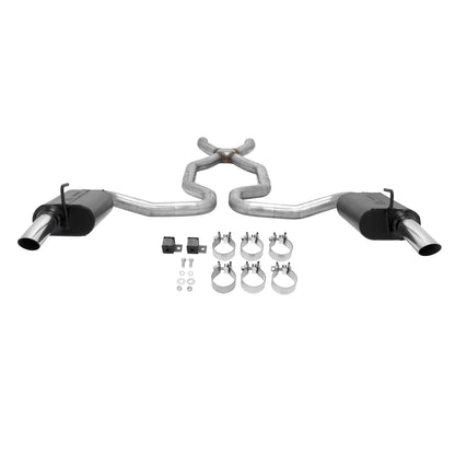 Force Ii Crossmember-Back Exhaust System Fits 1968-1969 Chevrolet Corvette Stingray With V8 Engines Moderate Sound Flowmaster