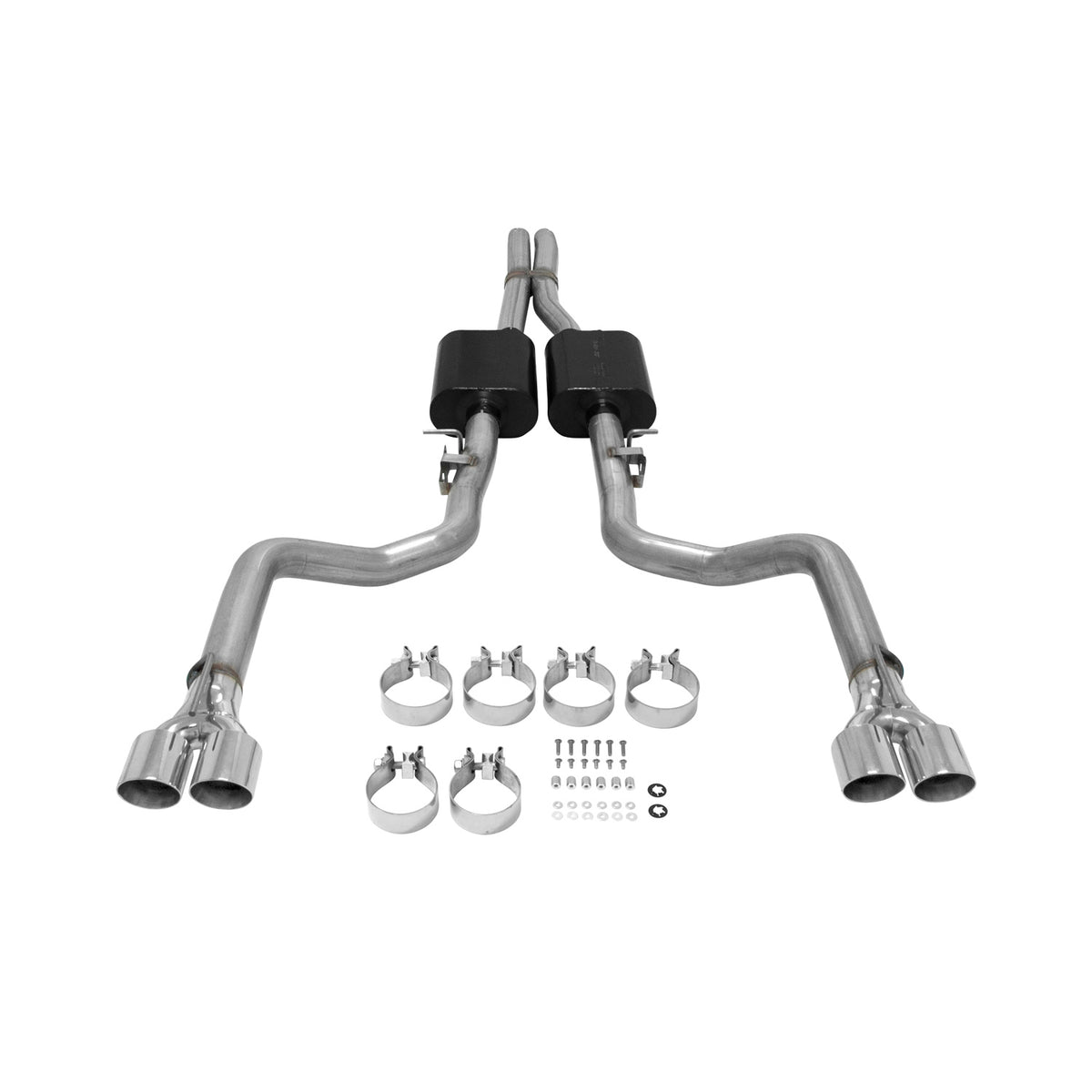 American Thunder Cat-Back Exhaust System 2015-2023 Dodge Challenger Hellcat, Demon, Srt392, R/T Scat-Pack With 6.2L Or 6.4L Engine And 2017-2022 R/T With 5.7L Engine Aggressive To Moderate Sound Flowmaster