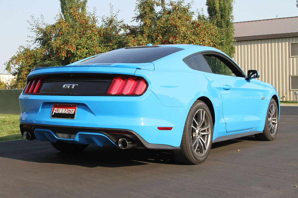 American Thunder Axle-Back Exhaust System 2015-2017 Ford Mustang Gt 5.0L Coupes & Convertibles Aggressive To Moderate Sound Flowmaster