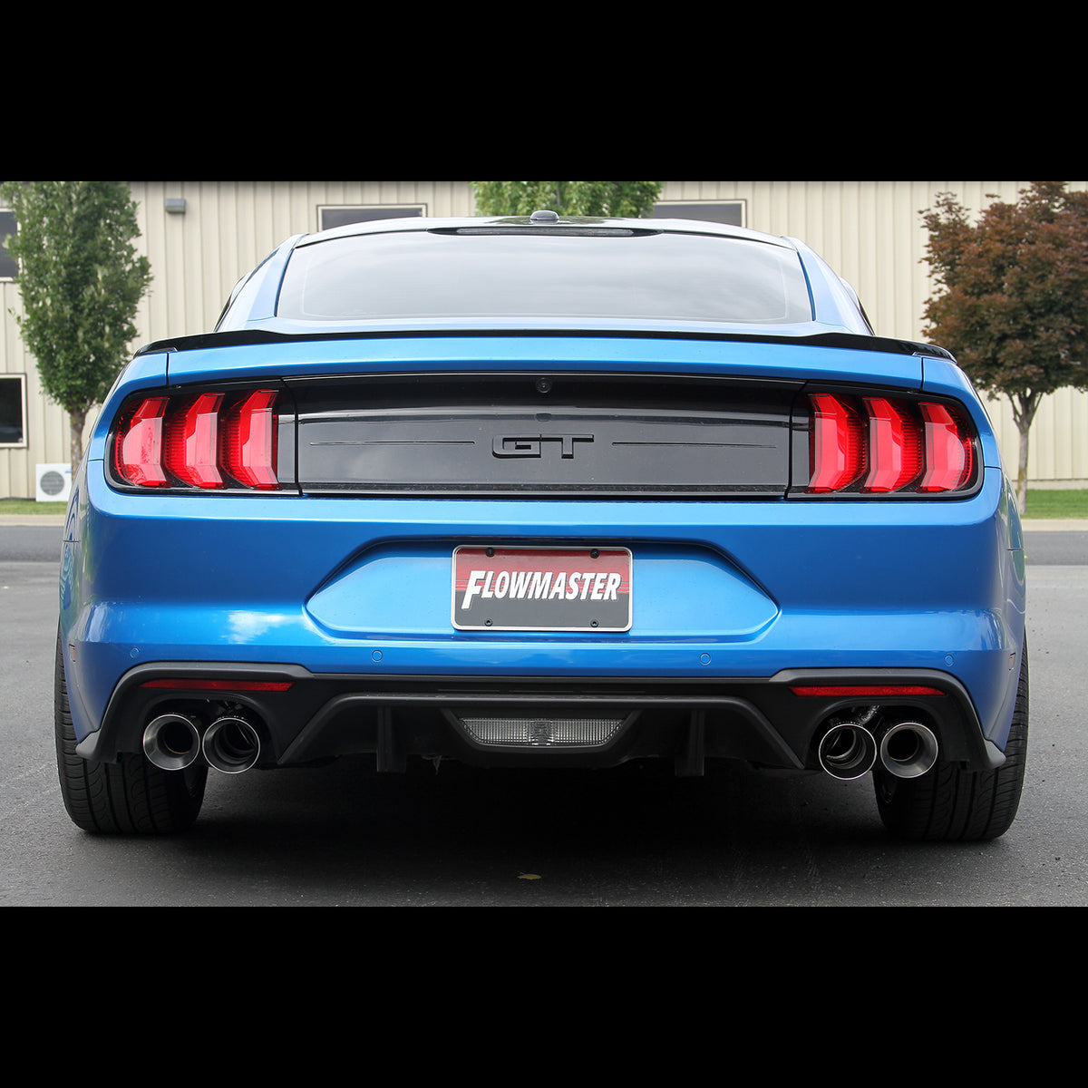 American Thunder Axle-Back Exhaust System Fits 2018-2023 Mustang Gt 5.0L With Factory Active Performance Exhaust Valves Aggressive To Moderate Sound Flowmaster