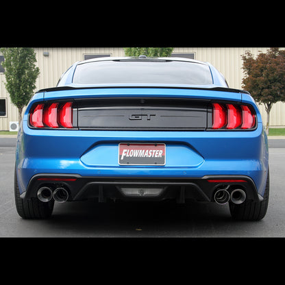 American Thunder Axle-Back Exhaust System Fits 2018-2023 Mustang Gt 5.0L With Factory Active Performance Exhaust Valves Aggressive To Moderate Sound Flowmaster