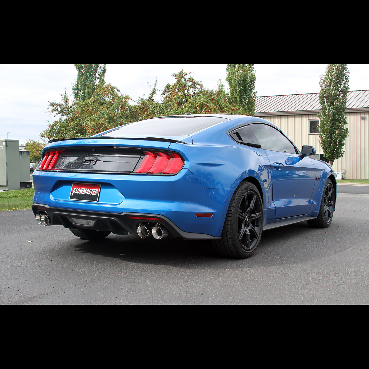 American Thunder Axle-Back Exhaust System Fits 2018-2023 Mustang Gt 5.0L With Factory Active Performance Exhaust Valves Aggressive To Moderate Sound Flowmaster