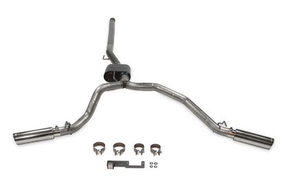 American Thunder Cat-Back Exhaust System Fits 2020-2025 Jeep Gladiator Trucks With 3.6L Engine, 409 Stainless Steel, Dual Exit With Polished Tips Aggressive Sound Flowmaster