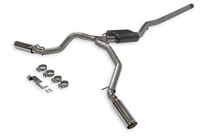 American Thunder Cat-Back Exhaust System Fits 2020-2025 Jeep Gladiator Trucks With 3.6L Engine, 409 Stainless Steel, Dual Exit With Polished Tips Aggressive Sound Flowmaster