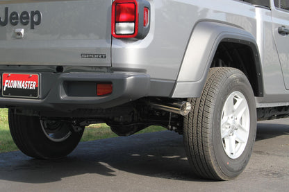 American Thunder Cat-Back Exhaust System Fits 2020-2025 Jeep Gladiator Trucks With 3.6L Engine, 409 Stainless Steel, Dual Exit With Polished Tips Aggressive Sound Flowmaster