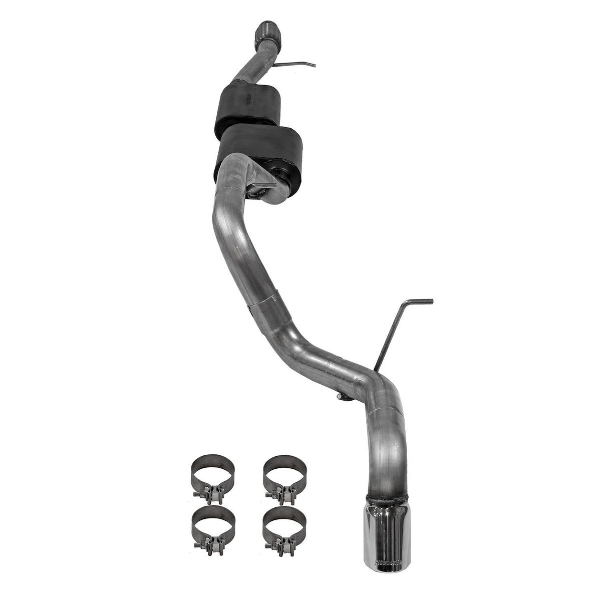 Force Ii Cat-Back Exhaust System Fits 2021-2026 GM Tahoe/Yukon 5.3-Liter, Force Ii Cat-Back 3.0-Inch Stainless Steel Exhaust System, 3.5-Inch Polished Tip, Single Out Rear Exit Flowmaster
