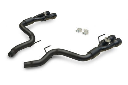 Outlaw Axle-Back Exhaust System Fits 2024-2026 Ford Mustang Gt 5.0-Liter And Ecoboost 2.3-Liter, Outlaw Axle-Back 3.0-Inch Stainless Steel Exhaust System, 4.0-Inch Black Quad Tips With Valves Flowmaster