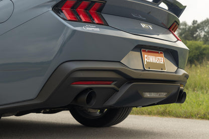 Outlaw Cat-Back Exhaust System Fits 2024-2026 Ford Mustang Gt 5.0-Liter, Outlaw Cat-Back 3.0-Inch Stainless Steel Exhaust System, 4.0-Inch Dual Black Tips Flowmaster