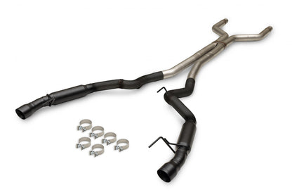 Outlaw Cat-Back Exhaust System Fits 2024-2026 Ford Mustang Gt 5.0-Liter, Outlaw Cat-Back 3.0-Inch Stainless Steel Exhaust System, 4.0-Inch Dual Black Tips Flowmaster