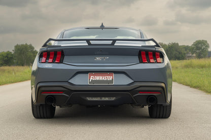 Outlaw Cat-Back Exhaust System Fits 2024-2026 Ford Mustang Gt 5.0-Liter, Outlaw Cat-Back 3.0-Inch Stainless Steel Exhaust System, 4.0-Inch Dual Black Tips Flowmaster