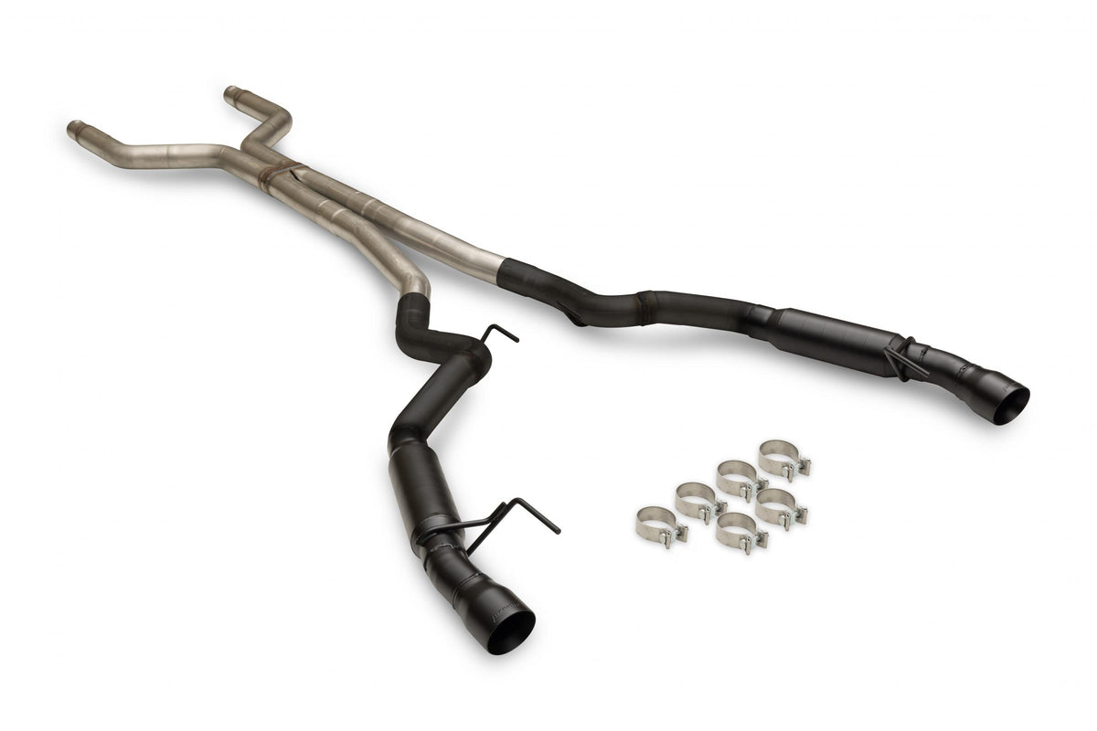 Outlaw Cat-Back Exhaust System Fits 2024-2026 Ford Mustang Gt 5.0-Liter, Outlaw Cat-Back 3.0-Inch Stainless Steel Exhaust System, 4.0-Inch Dual Black Tips Flowmaster