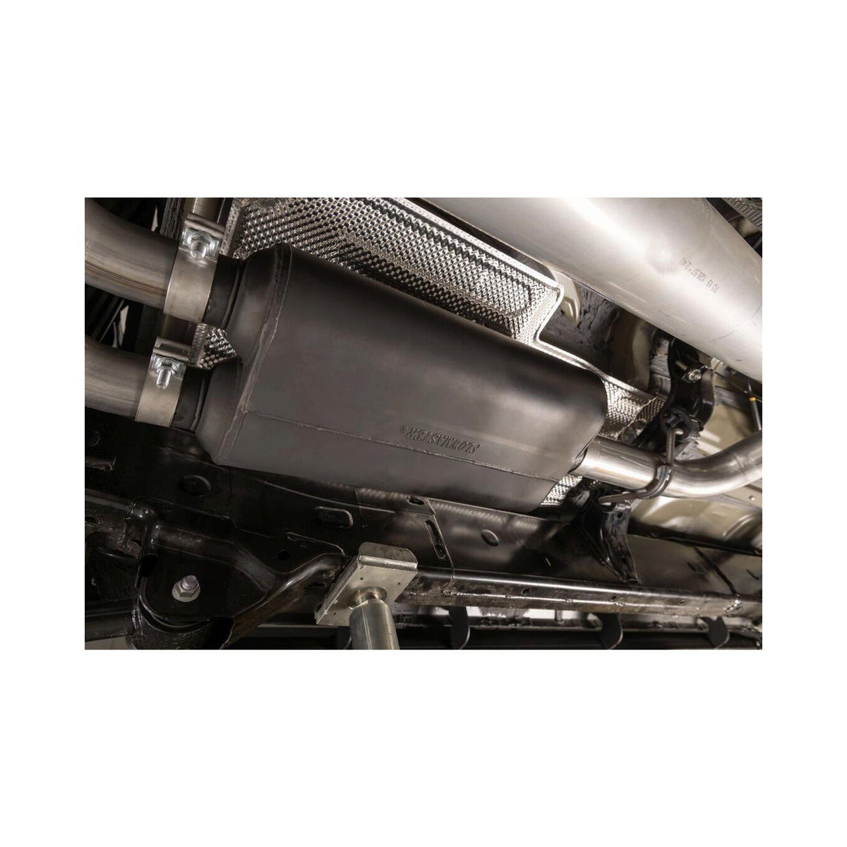 American Thunder Cat-Back Exhaust System Fits 2024-2025 Toyota Tacoma 2.4-Liter, All Wheelbases, American Thunder Dual Out Rear Or Side Exit, Cat-Back Exhaust System, Stainless Steel – Aggressive To Moderate Sound Flowmaster