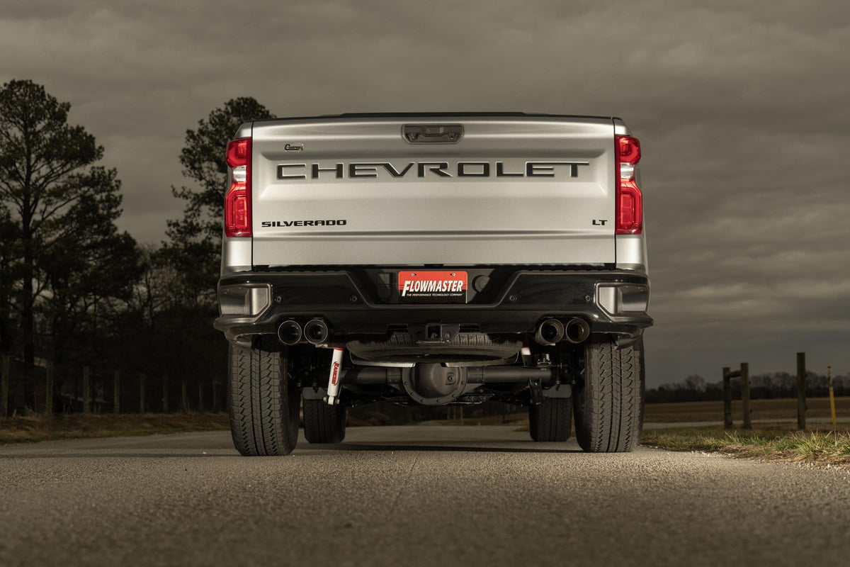 American Thunder Cat-Back Exhaust System Fits 2024-2026 GM 1500 6.2-Liter, American Thunder Cat-Back Exhaust System, With Active Valve, 409 Stainless Steel Flowmaster