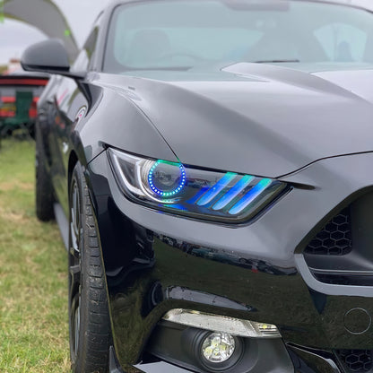 2015-2017 Ford Mustang Dyn CS RGB+A Pre-Asm HLs - Black Edition