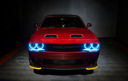 Oracle Dodge Challenger 15-21 LED Waterproof Halo Kit - ColorSHIFT w/ Simple Controller