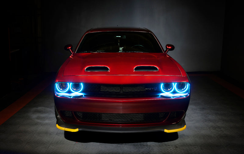 Oracle Dodge Challenger 15-21 LED Waterproof Halo Kit - ColorSHIFT w/o Controller