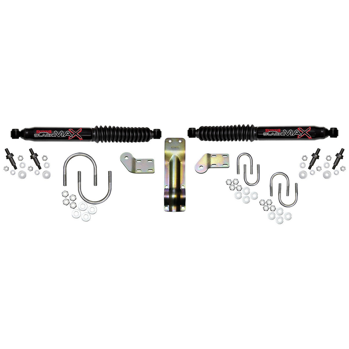 Steering Stabilizer Dual Kit Black Dual Kit 98-01 Dodge Ram 1500 98-02 Dodge Ram 2500 98-02 Dodge Ram 3500 Skyjacker