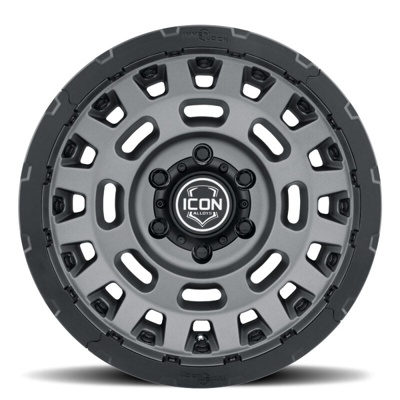 ICON Hammer Pro 17x8.5 / 6x5.5 / 0mm / 4.75in BS - Charcoal