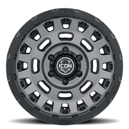 ICON Hammer Pro 17x8.5 / 6x5.5 / 0mm / 4.75in BS - Charcoal