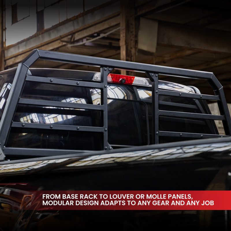 Gen-Y 19+ Dodge Ram 2500/3500 Defender 2 Outer Molle Panel for Headache Rack - Black