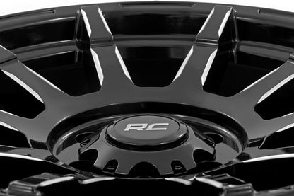 Rough Country 83 Series Wheel | One-Piece | Gloss Black | 20x9 | 8x170 | -12mm