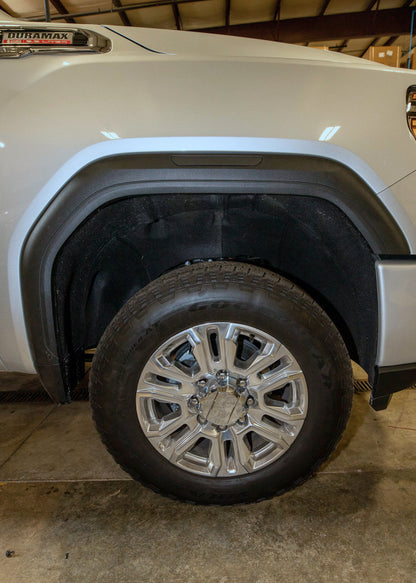 Wehrli 2020+ GMC 2500/3500HD Fender Flare Marker Light Delete Kit w/Logo - Fine Texture Black
