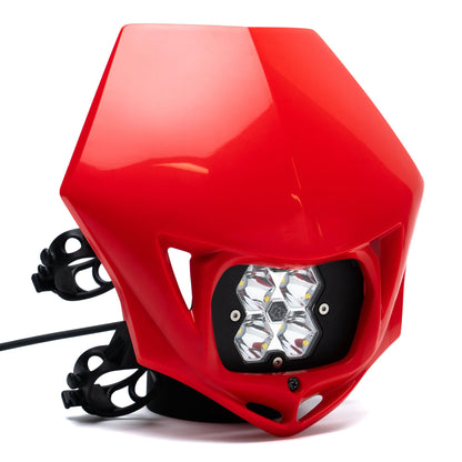 Squadron 2.0 Sport Motorcycle (D/C) LED Headlight Kit w/Shell Universal Spot Clear Baja Designs