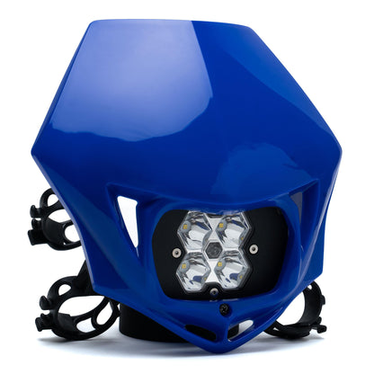 Squadron 2.0 Sport Motorcycle (D/C) LED Headlight Kit w/Shell Universal Spot Clear Baja Designs