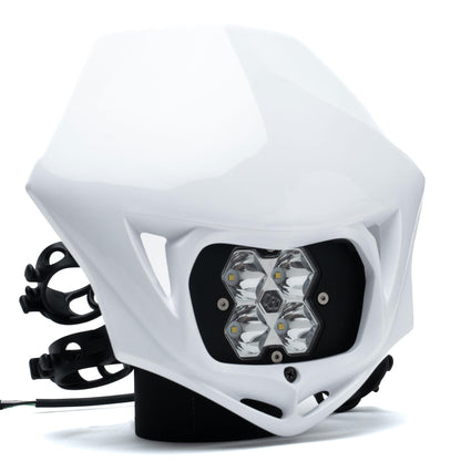 Squadron 2.0 Sport Motorcycle (D/C) LED Headlight Kit w/Shell Universal Spot Clear Baja Designs