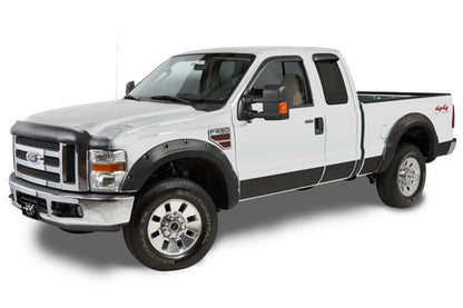 Black Ruff Riderz Smooth Finish 4-Piece Fender Flare 5.5 Inch for 2008-2010 Ford F-250/F-350/F-450 Super Duty Stampede