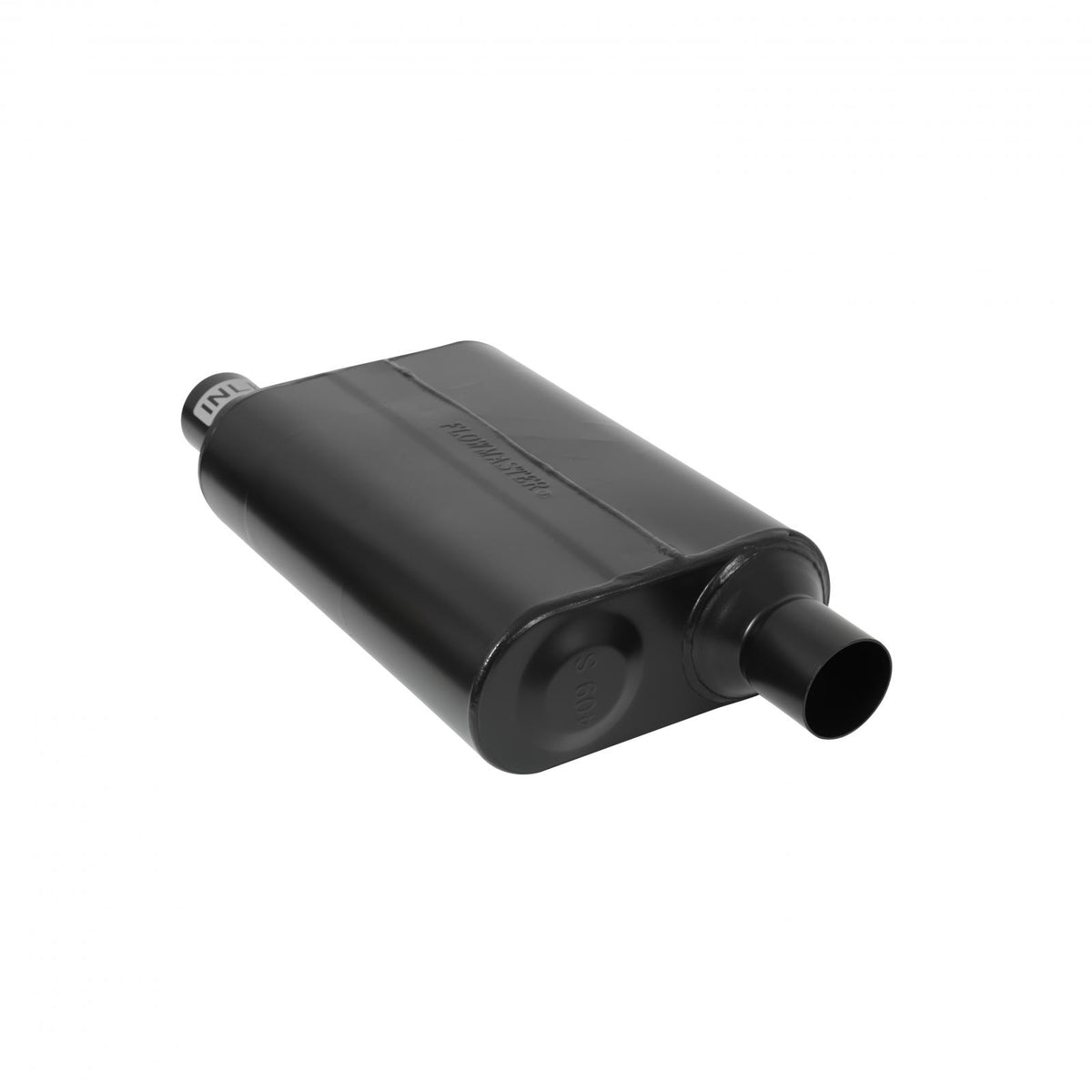 40 Series Delta Flow Chambered Muffler 40 Delta Flow Stainless Steel 2.25 Offset In 2.25 Offset Out Aggressive Sound Flowmaster