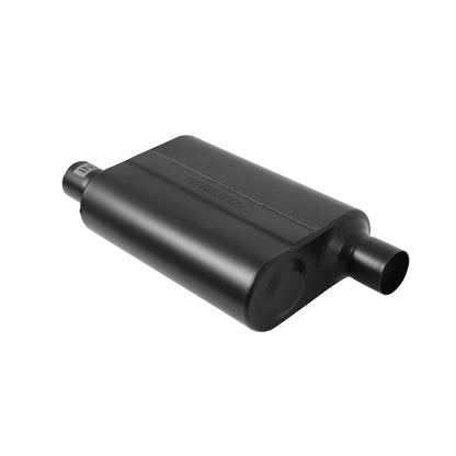Super 44 Series Chambered Muffler Super 44 Series Stainless Steel 2.25 Offset In 2.25 Offset Out Aggressive Sound Flowmaster