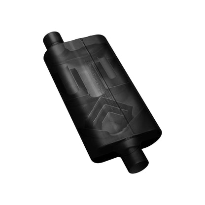 50 Series Delta Flow Chambered Muffler 50 Delta Flow Stainless Steel 2.25 Offset In 2.25 Offset Out Moderate Sound Flowmaster