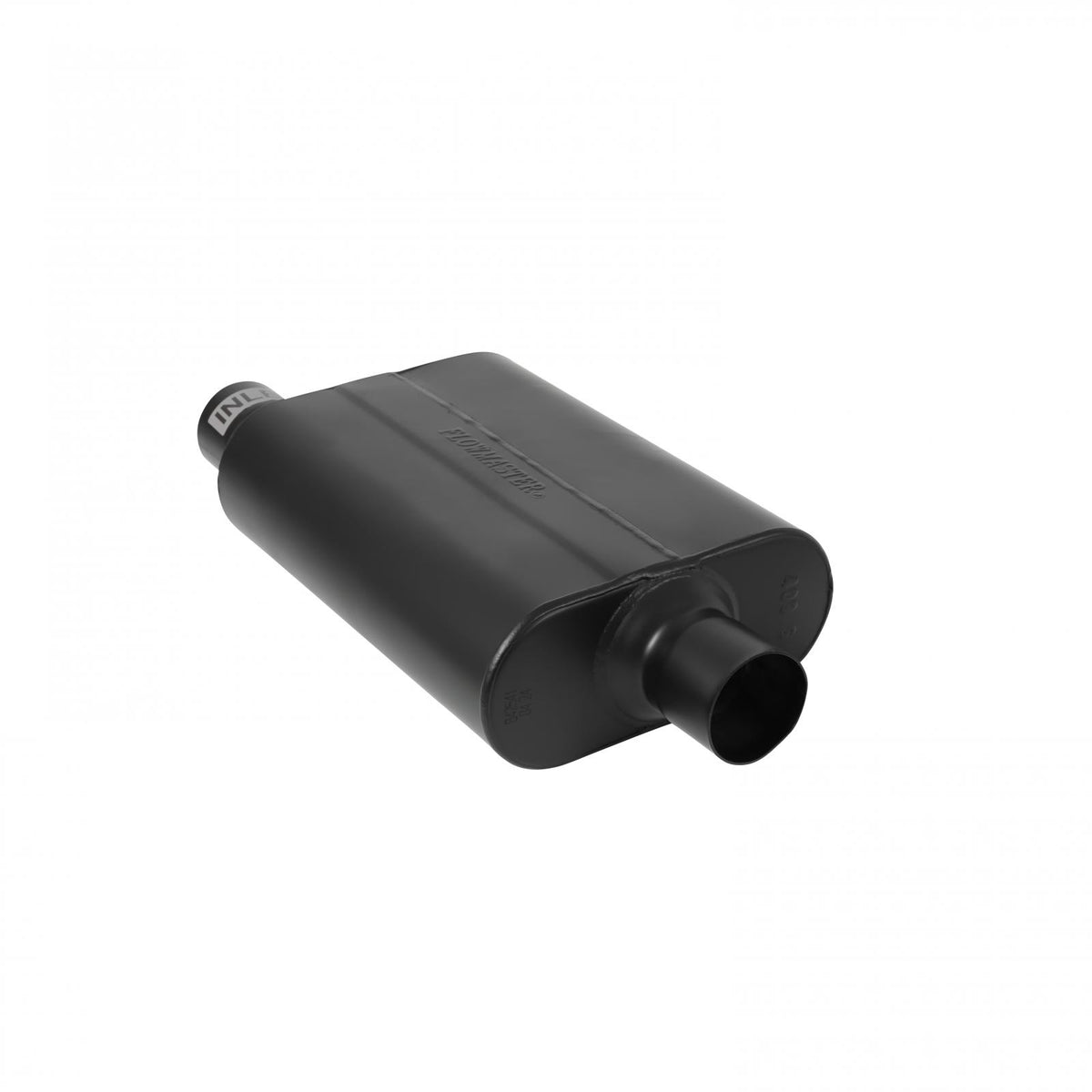40 Series Delta Flow Chambered Muffler 40 Delta Flow Stainless Steel 2.50 Offset In 2.50 Center Out Aggressive Sound Flowmaster